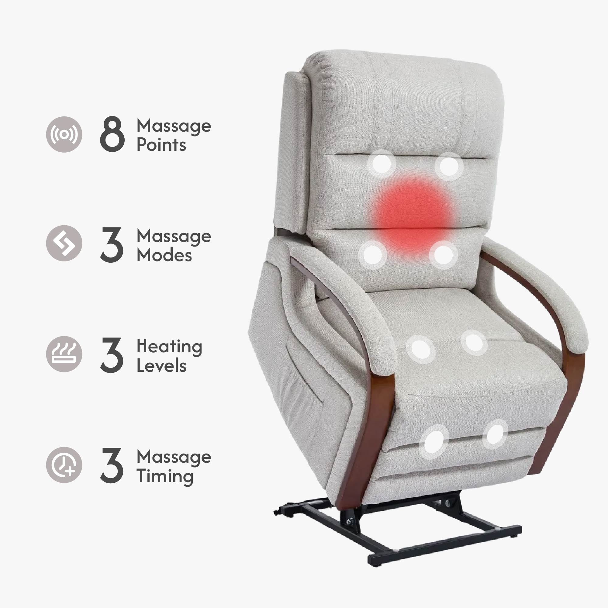 Recliner Chair for Adults, Massage Fabric Small Recliner Home Theater Seating with Lumbar Support, Adjustable Modern Reclining Chair with Padded Seat Backrest for Living Room, Beige Recliner Chair for Adults, Massage Fabric Small Recliner Home Theater Seating with Lumbar Support, Adjustable Modern Reclining Chair with Padded Seat Backrest for Living Room, Beige